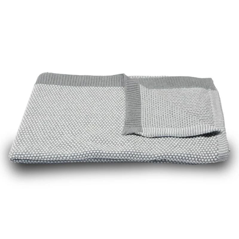 Manta de punto Nikidom gris