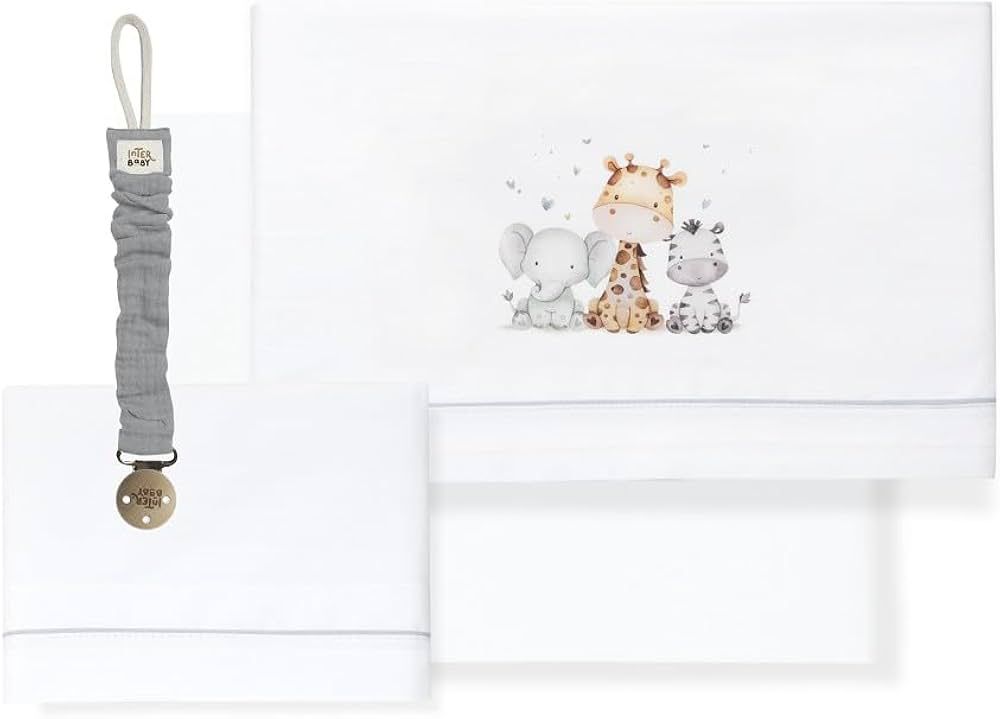 Juego de sabanas "interbaby" GRIS